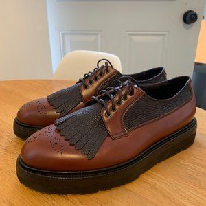 Giorgio Armani Calf Leather Derby Shoes